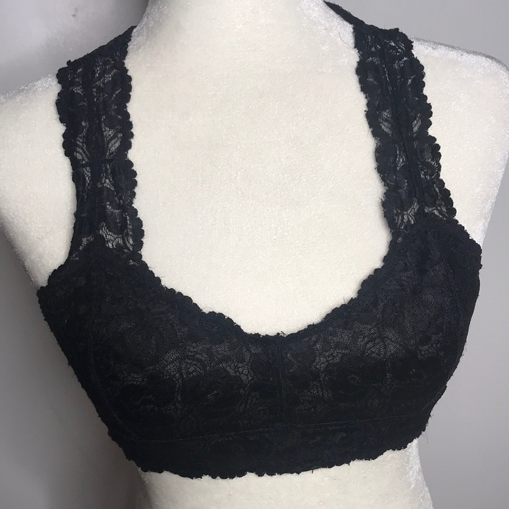 black lace bralette